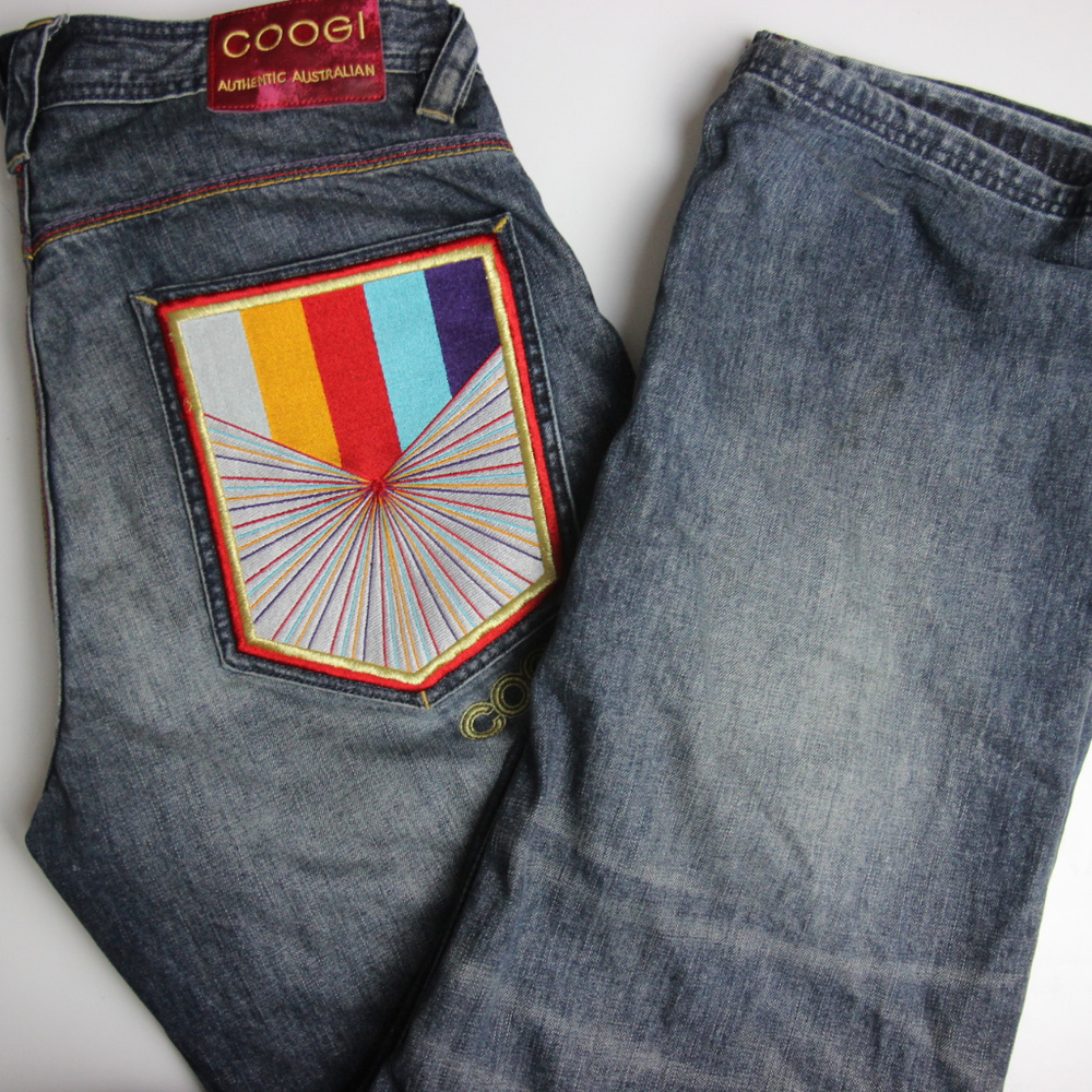 Coogi Australia Mens Straight Jeans 34x34